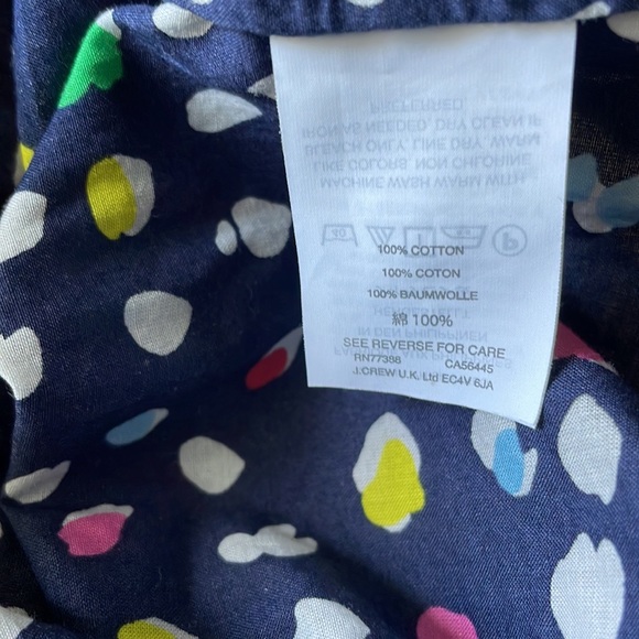 Jcrew multi color short sleeve in size 000. - Picture 8 of 8